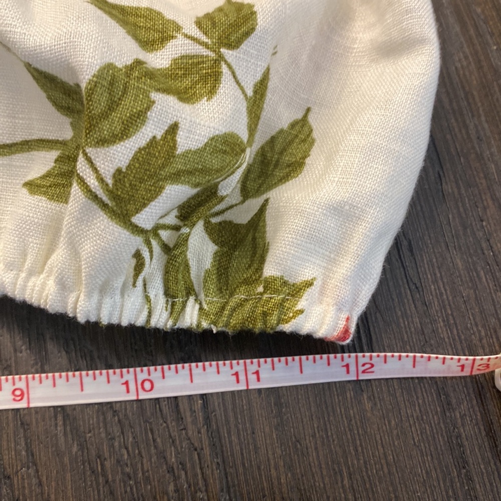 Reformation linen floral crop top. - Picture 6 of 8